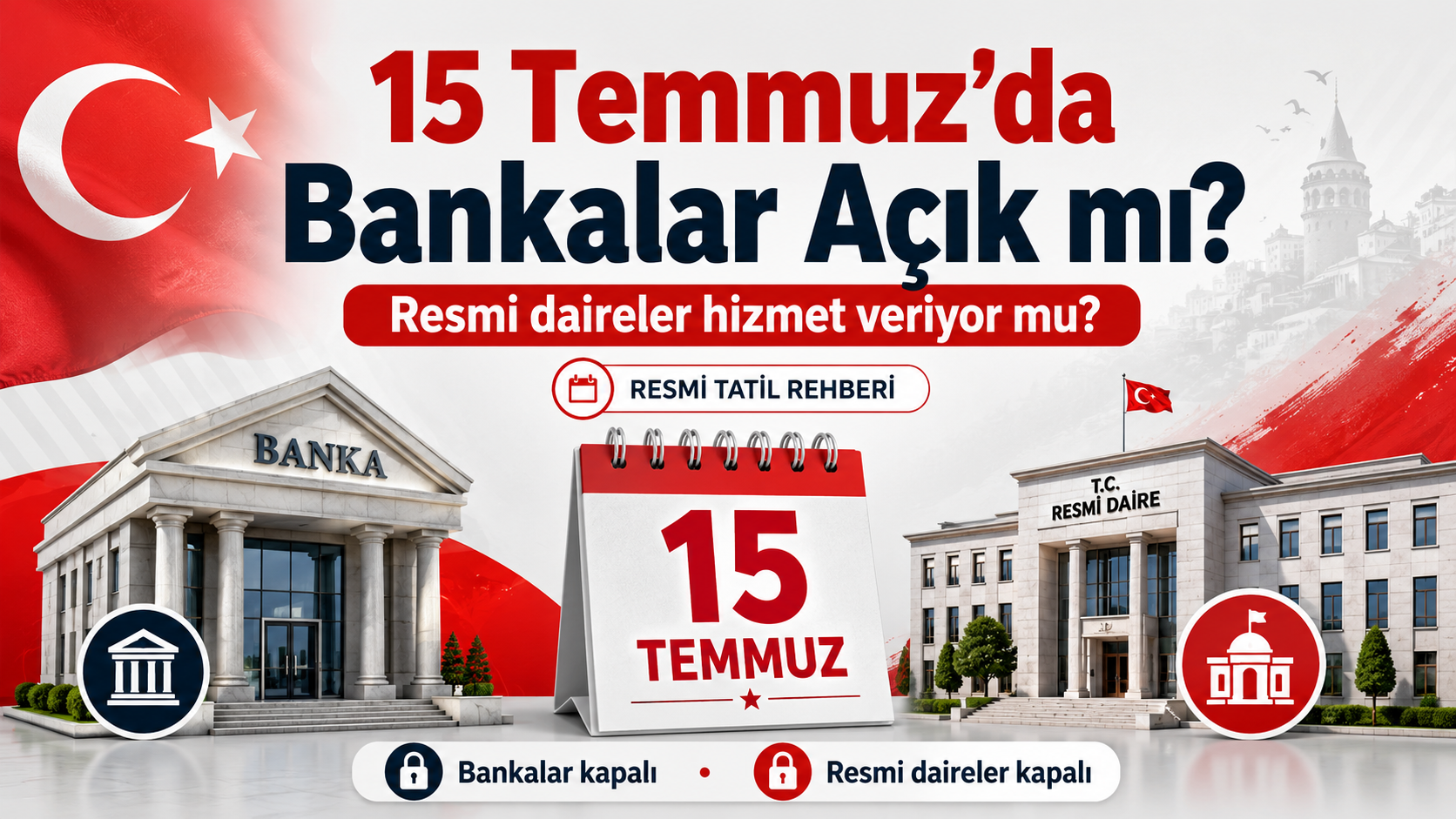 Bankalar 15 Temmuz'da Açık mı?
